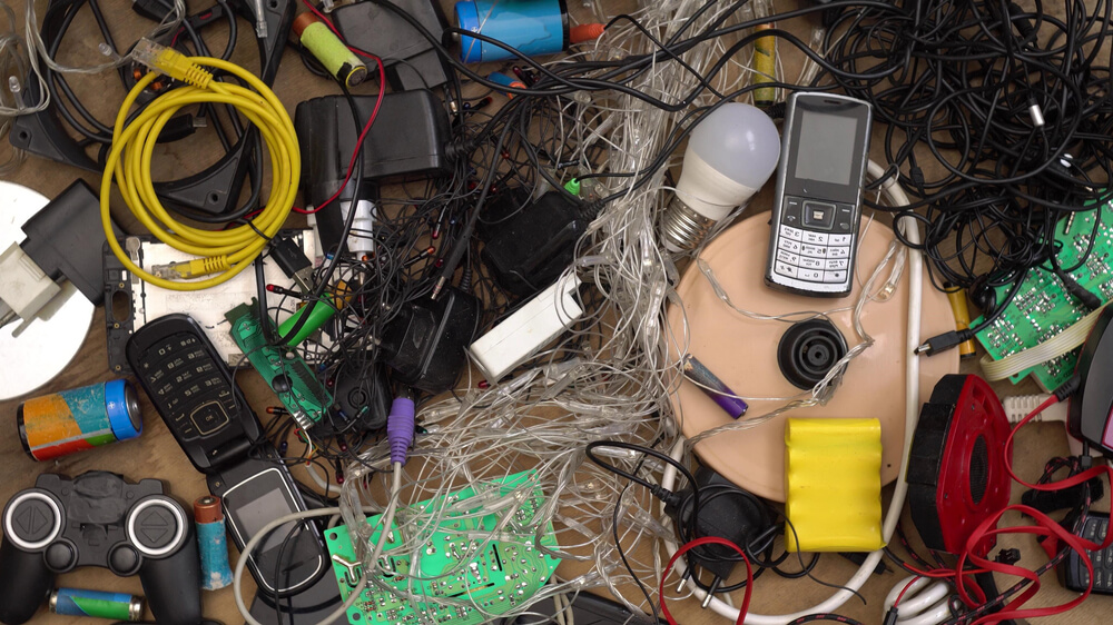 E-waste and Hazardous waste sorting and disposal.